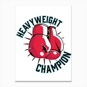 Heavyweight Champion Boxer Canvas Print