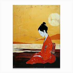 Geisha Girl, Japan Canvas Print