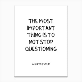 Einstein Quote Canvas Print