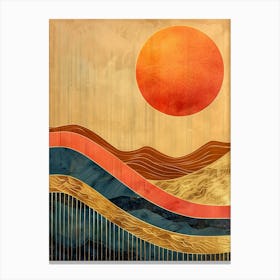 Sunrise Pattern Canvas Print