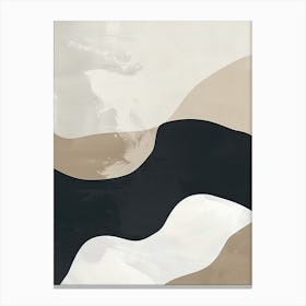 Beige Melodies Minimalist Style Canvas Print