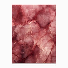 Red Marble Canvas Print