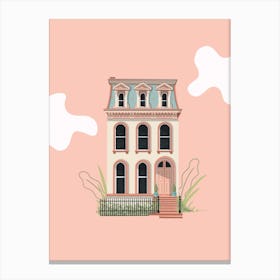 Cute Pastel House Canvas Print