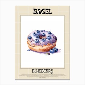 Blueberry Bagel 1 Canvas Print