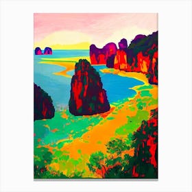 Ao Phang Nga National Park 1 Thailand Abstract Colourful Canvas Print