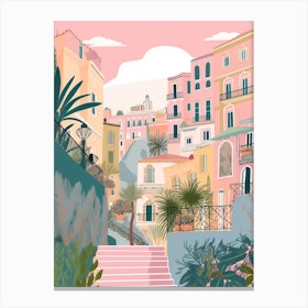 Sorrento, Italy Illustration Canvas Print