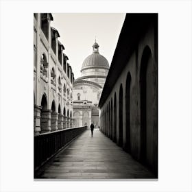 Mantua, Italy,  Black And White Analogue Photography  3 Canvas Print
