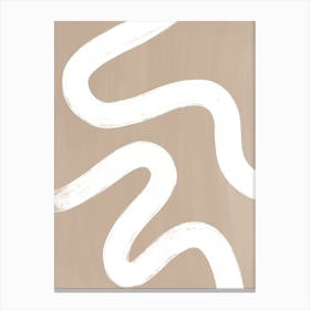 Beige Swirls Canvas Print