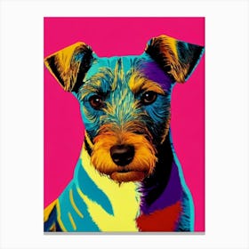 Welsh Terrier Andy Warhol Style dog Canvas Print