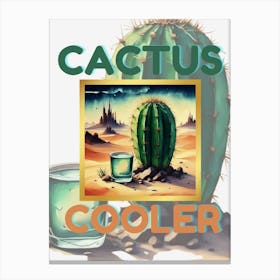 Cactus Cooler 4 Canvas Print