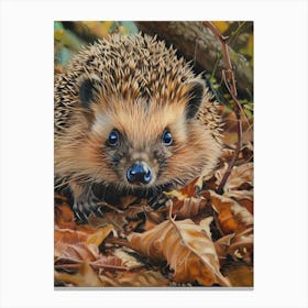 Hedgehog Pastel Watercolour 2 Leinwandbild