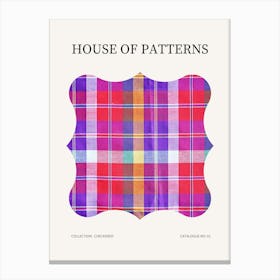 Checkered Pattern Poster 1 Canvas Print