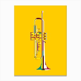 Trumpet for Trumpeters Pop Art Illustration Canvas Print