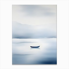 Abstract Boat In The Water 2 Canvas Print