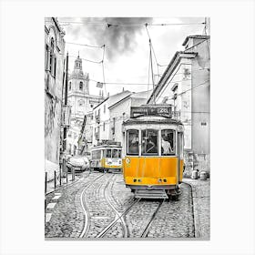 Lisbon Trams Canvas Print