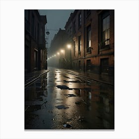 Wet Street 1 Canvas Print