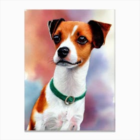Toy Fox Terrier 3 Watercolour dog Canvas Print