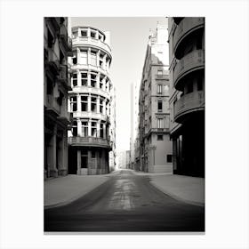 Valencia, Spain, Photography In Black And White 2 Canvas Print