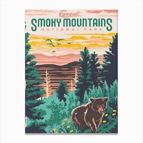 Smoky Mountains National Park Canvas Print