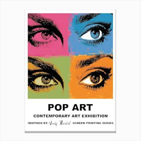 Poster Eyes Pop Art 1 Stampe su tela