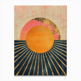 Black Sunrise Canvas Print