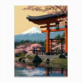 Japanese Cherry Blossoms Canvas Print