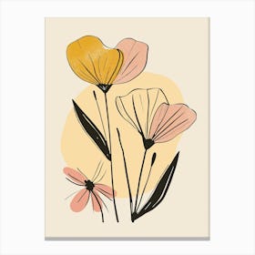 Watercolor Flowers Canvas Print