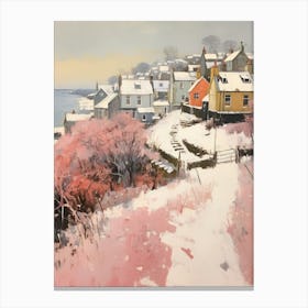 Dreamy Winter Painting Plymouth United Kingdom 2 Canvas Print