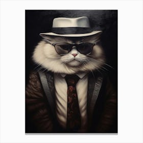 Gangster Cat Birman Canvas Print