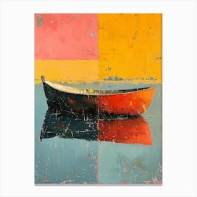 Red Boat Canvas Print