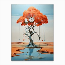 Clock Tree 1 Canvas Print