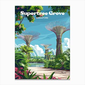 Supertree Grove Beautiful Travel Art Canvas Print