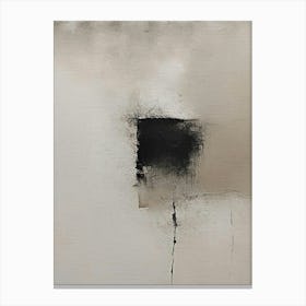 Tan, Beige and Black Abstract Artwork Canvas Print
