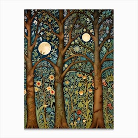 William Morris Moonlight In The Woods 75 Canvas Print