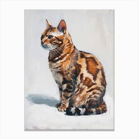 Bengal Cat Painting 2 Canvas Print