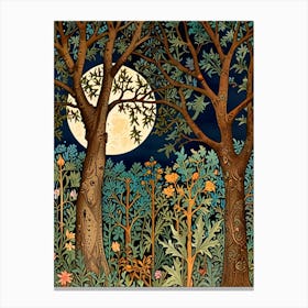 William Morris Moonlight In The Forest 108 Canvas Print