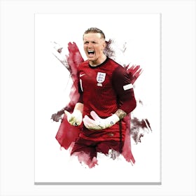 Jordan Pickford England Canvas Print