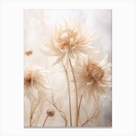 Boho Dried Flowers Passionflower 1 Canvas Print