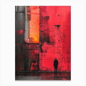 Red Wall Canvas Print