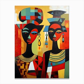 African abstract print Canvas Print