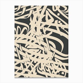 Abstract Calligraphy Canvas Print