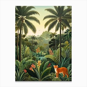 Tiger In The Jungle 3 Canvas Print