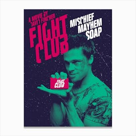 Fight Club, Wall Print, Movie, Poster, Print, Film, Movie Poster, Wall Art, Canvas Print