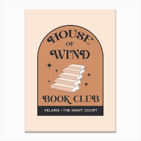 House of Wind Book Club ACOTAR Canvas Print
