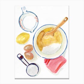 Baking Supplies Canvas Print