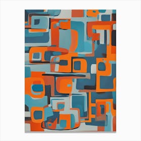 'Orange Squares' Canvas Print