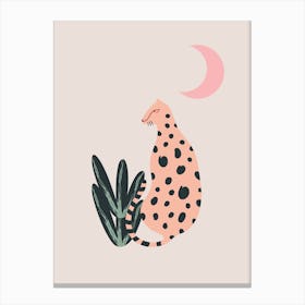 Night Leopard Canvas Print