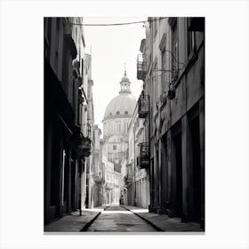 Split, Croatia, Black And White Old Photo 3 Canvas Print