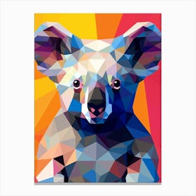Koala Abstract Pop Art 4 Canvas Print