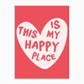 This Is My Happy Place 3 Canvas Print